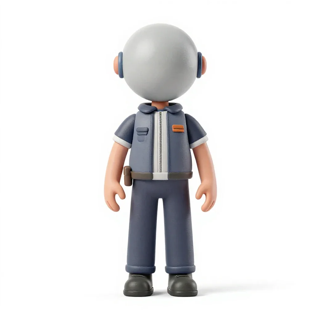 Gas giant balloon pilot isolated on a white background