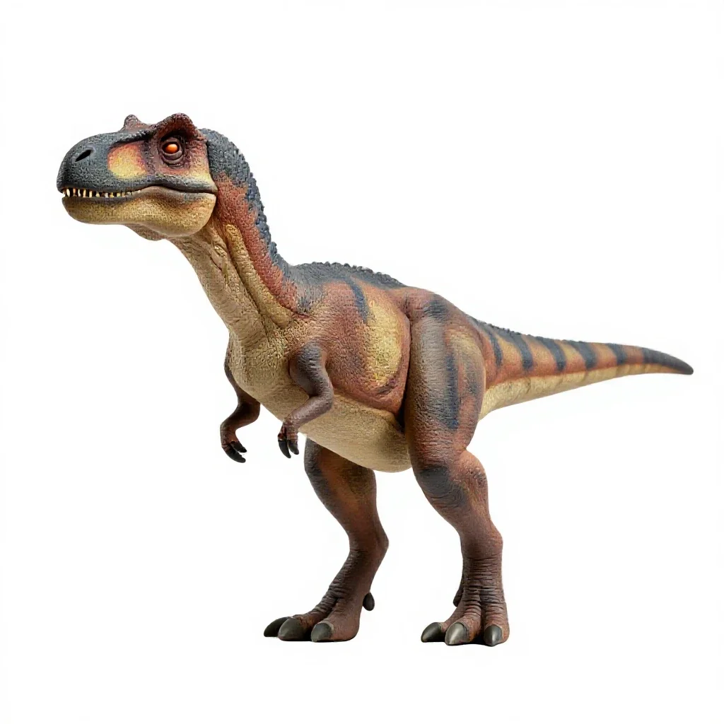 Deinonychus isolated on a white background