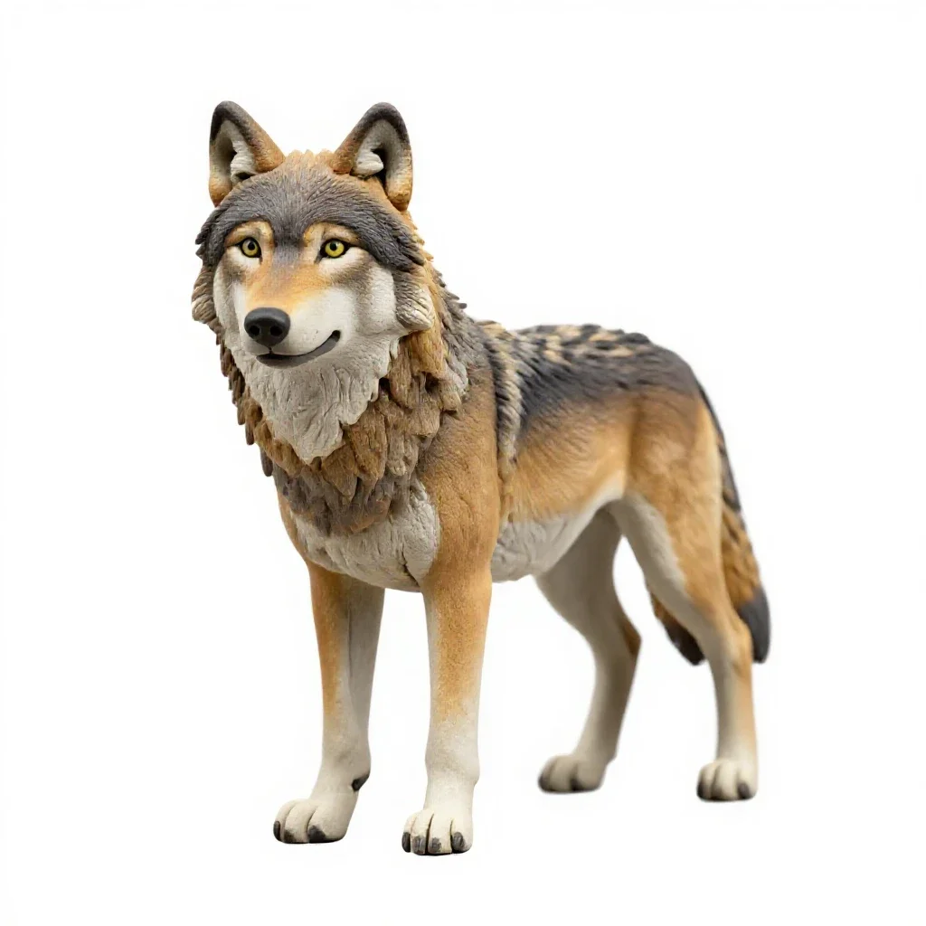 Dire wolf isolated on a white background