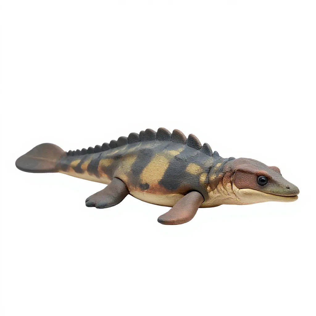 Plesiosaur isolated on a white background