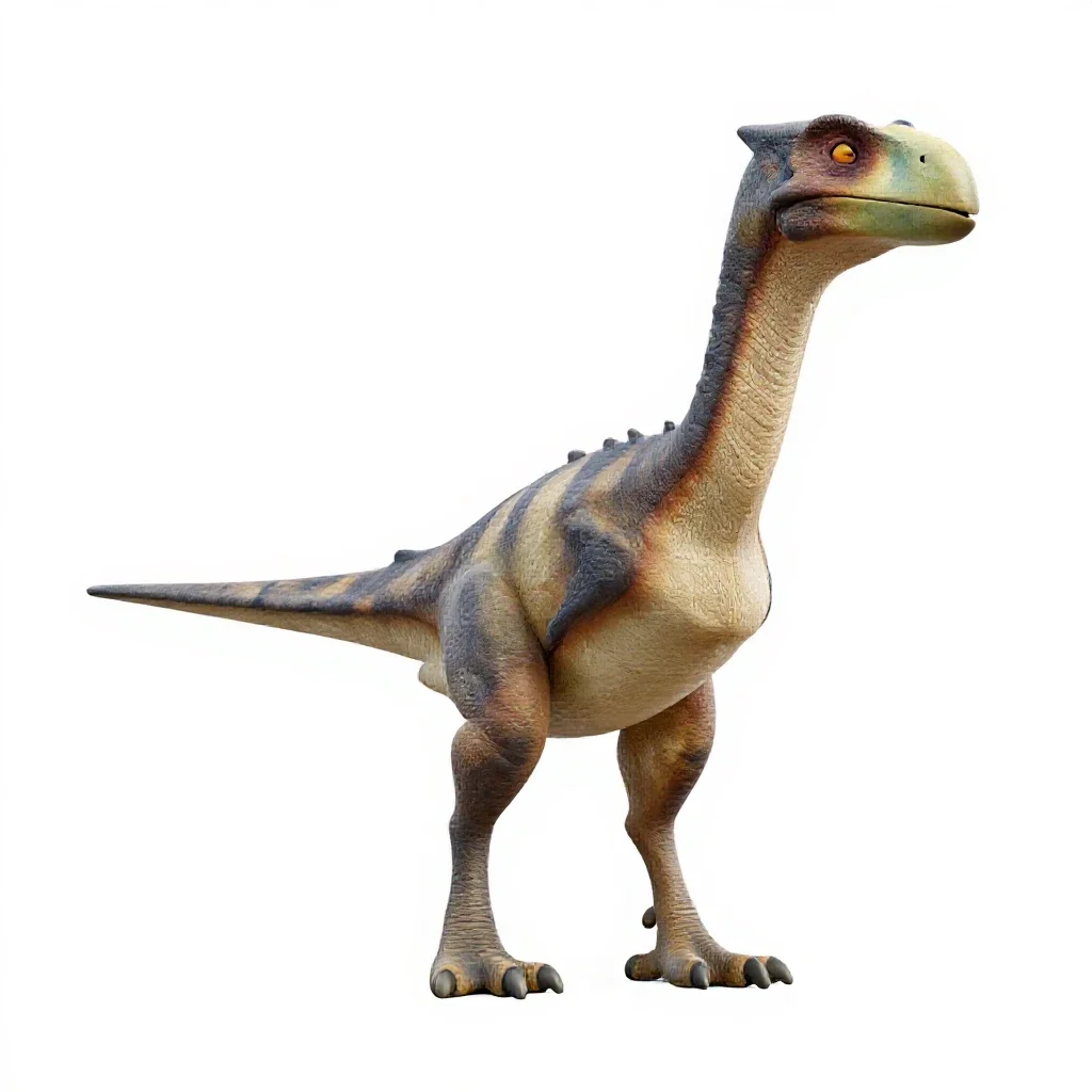 Quetzalcoatlus standing isolated on a white background