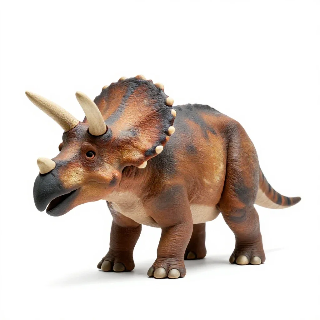 Triceratops isolated on a white background