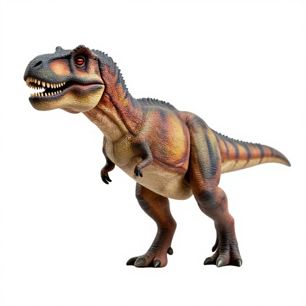 Tyrannosaurus rex isolated on a white background