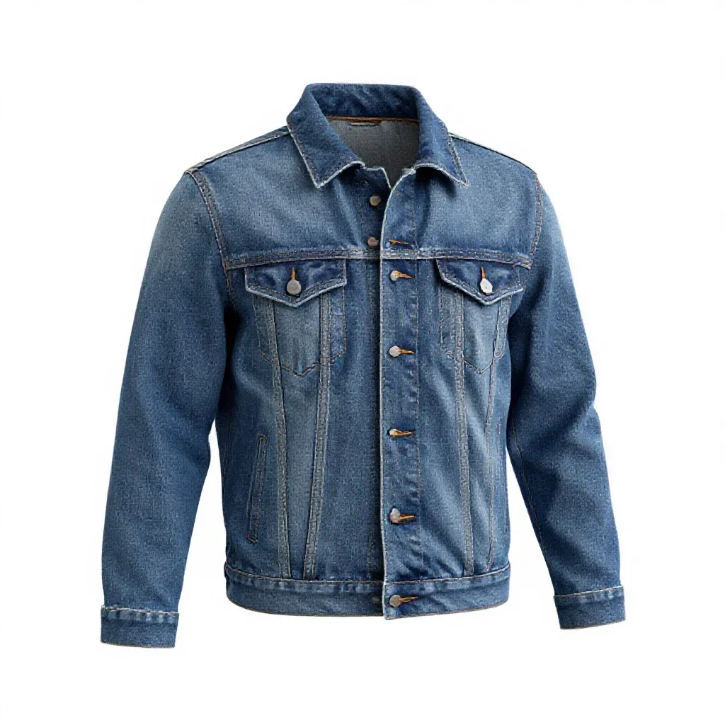 Denim jacket isolated on a white background
