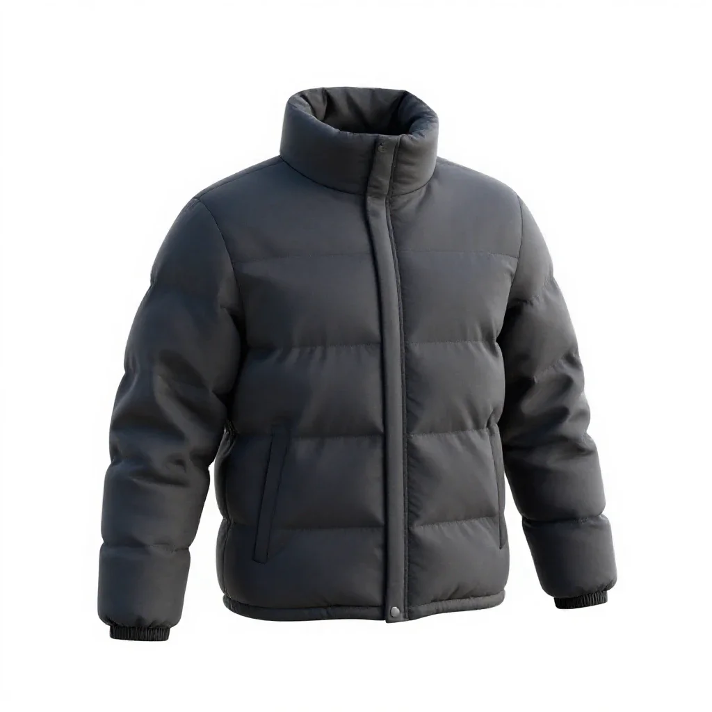 Puffer jacket isolated on a white background
