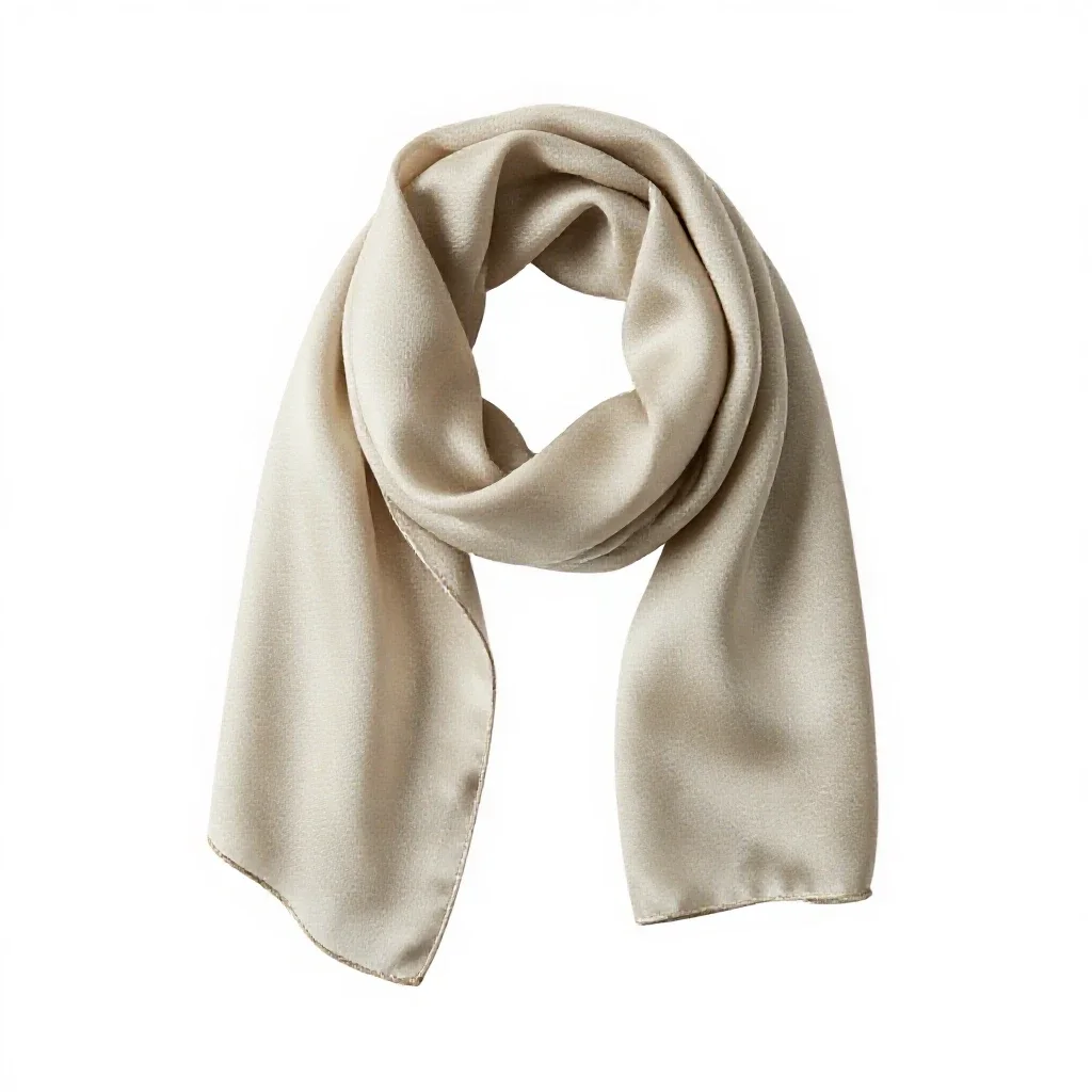 Silk scarf isolated on a white background