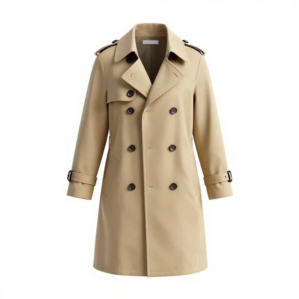 Trench coat isolated on a white background