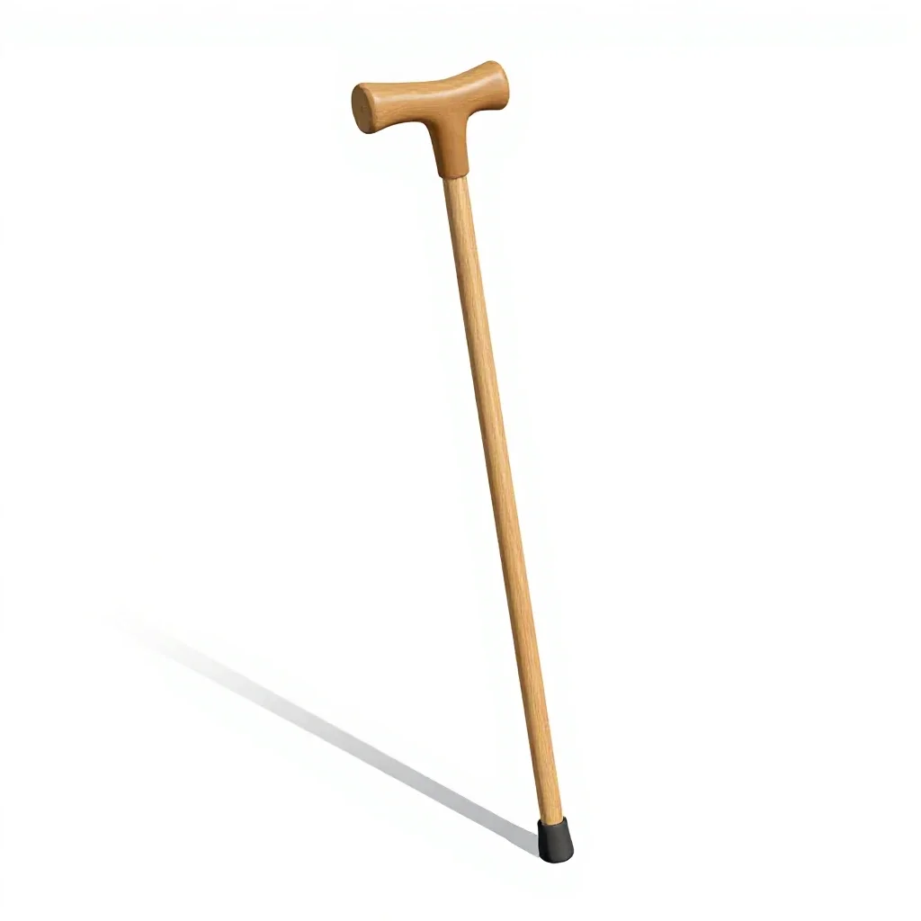 Walking cane isolated on a white background