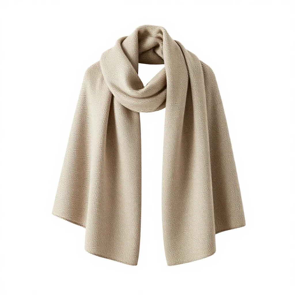 Woollen shawl isolated on a white background