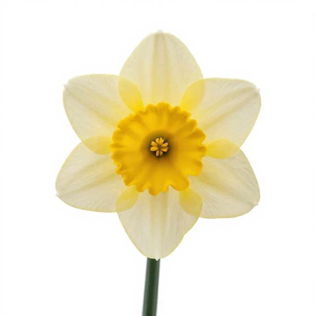 Daffodil isolated on a white background