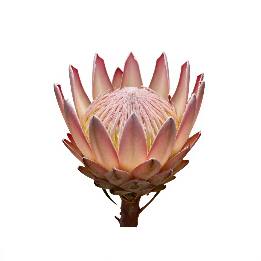 King protea isolated on a white background