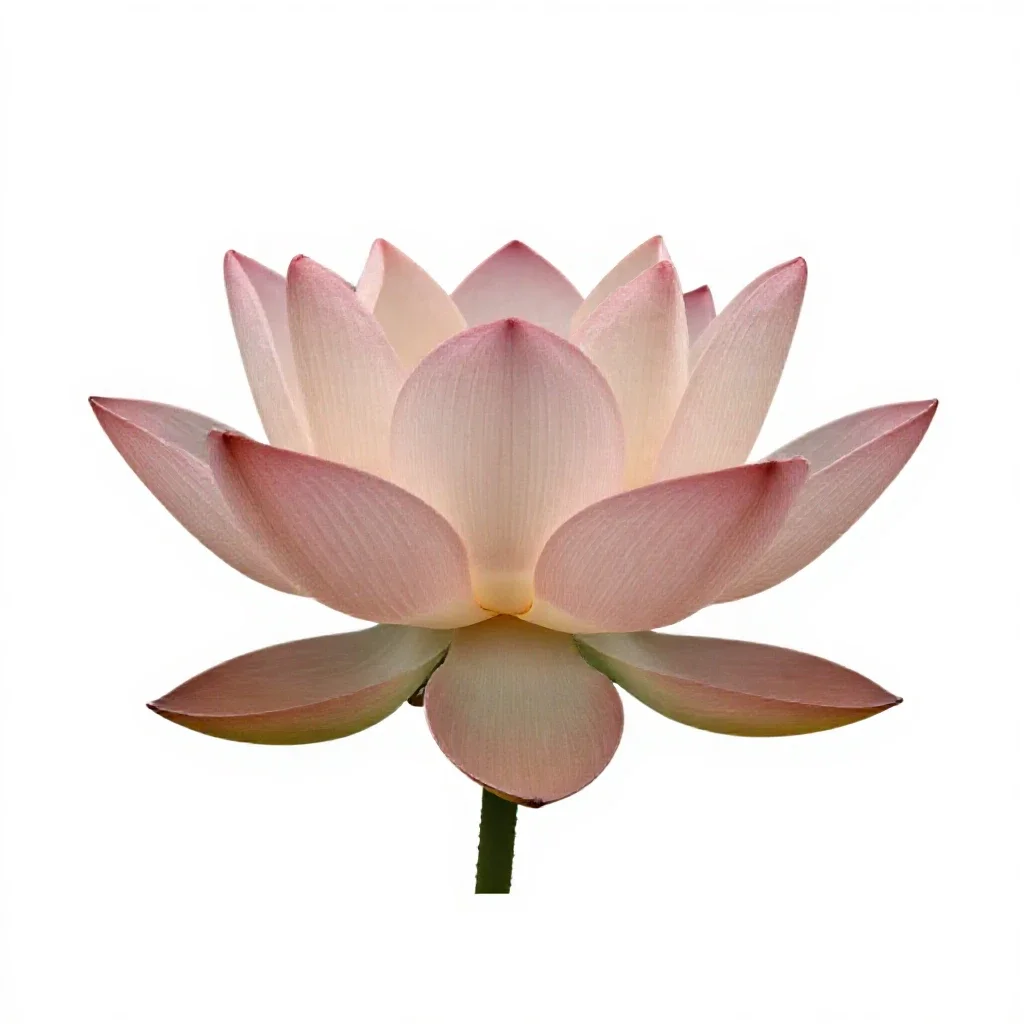 Lotus flower isolated on a white background