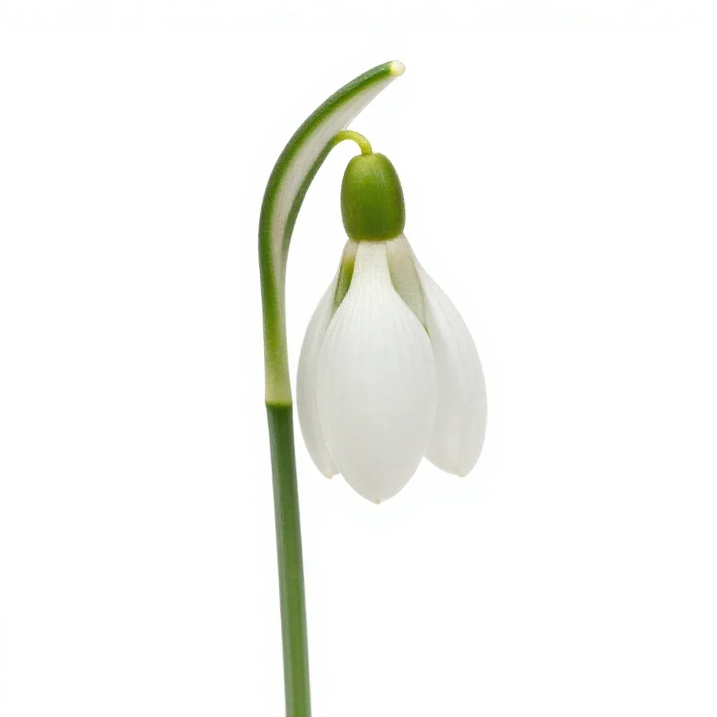 Snowdrop isolated on a white background
