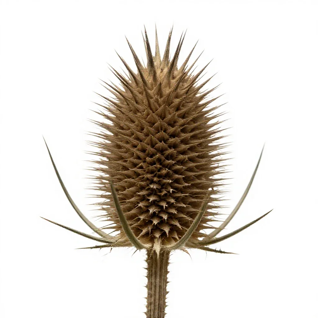 Thistle head isolated on a white background