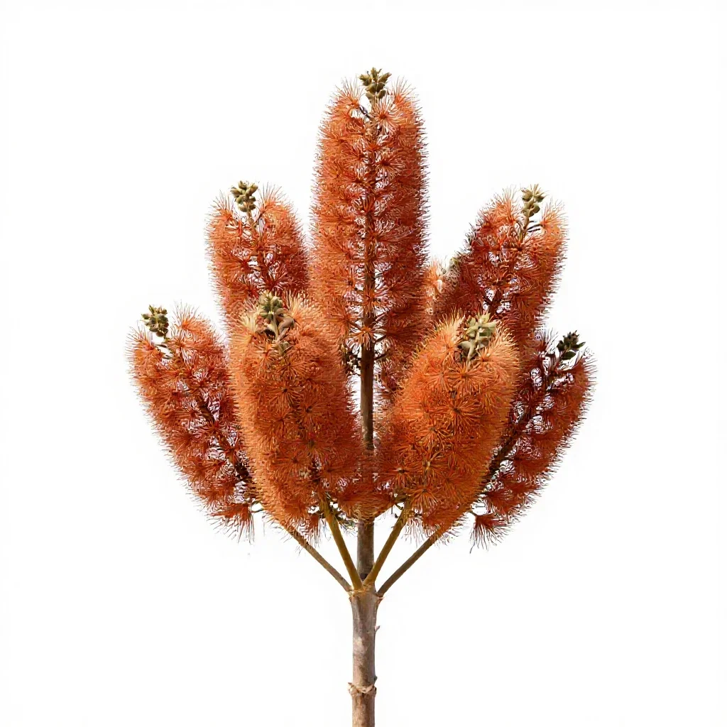 Waratah isolated on a white background