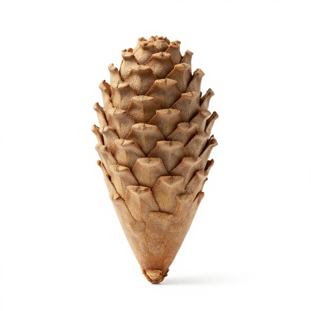 Echinacea cone isolated on a white background