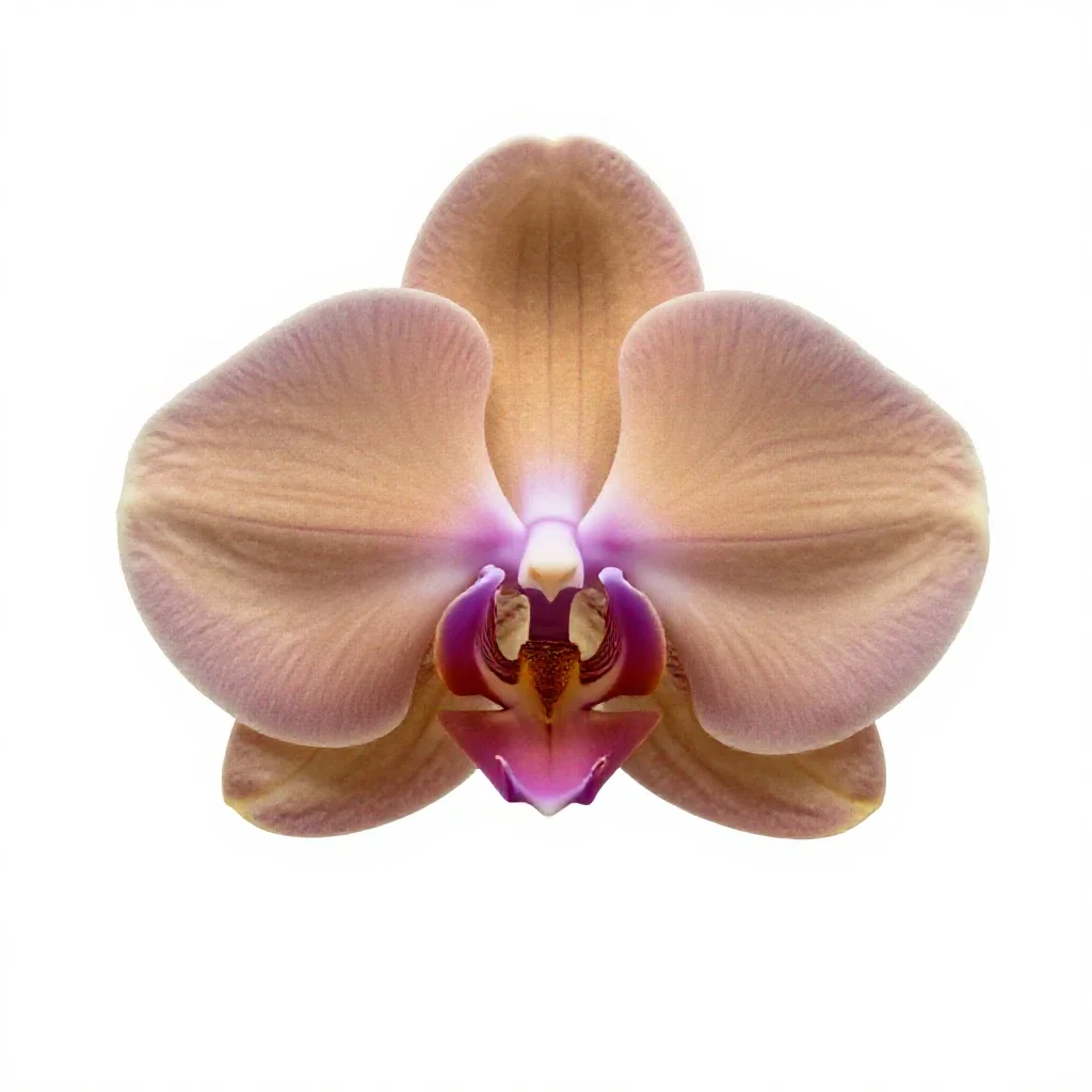 Orchid spray isolated on a white background