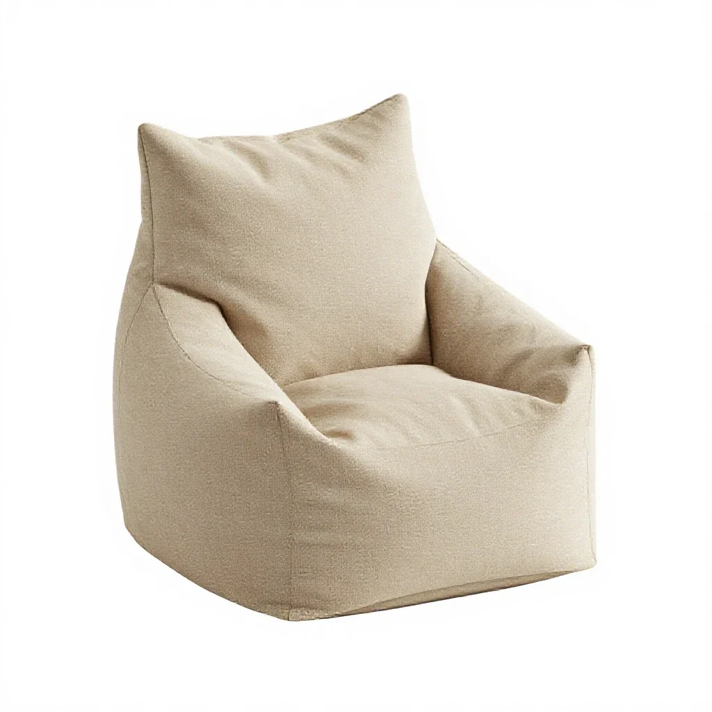 Bean bag chair isolated on a white background