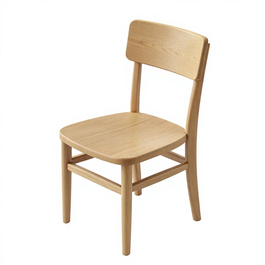 Bentwood bistro chair isolated on a white background