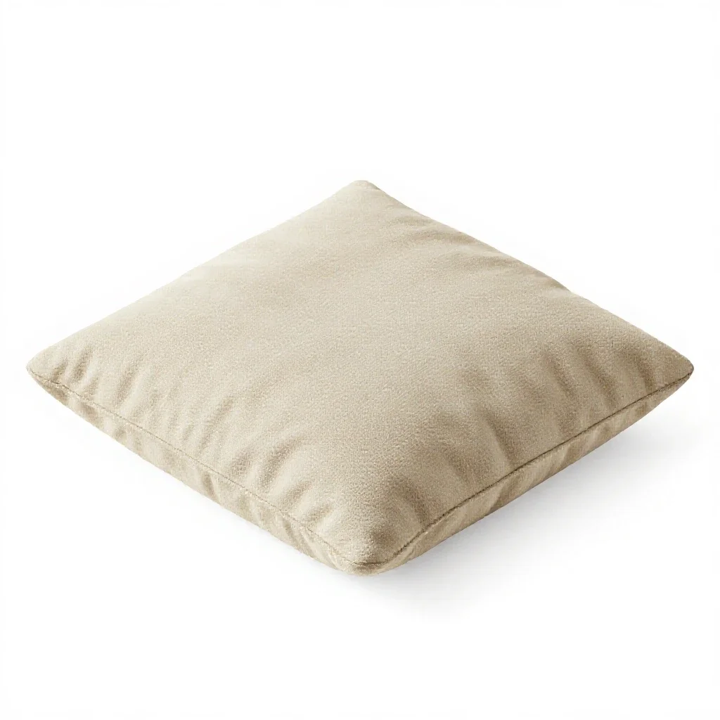 Floor cushion isolated on a white background