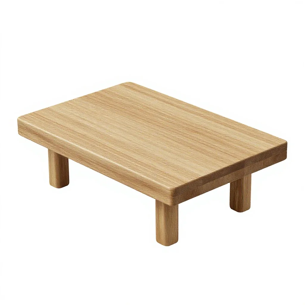 Low coffee table isolated on a white background