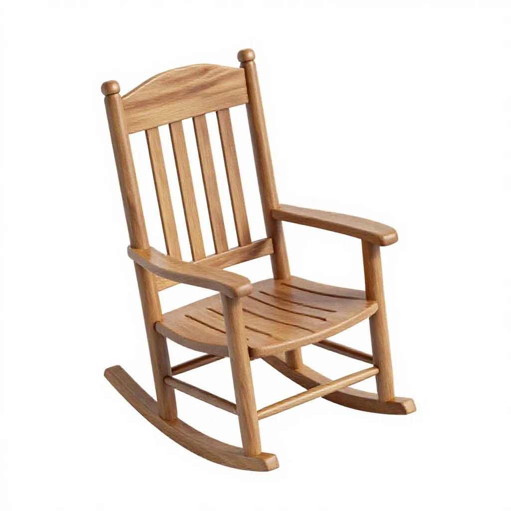 Rocking chair isolated on a white background