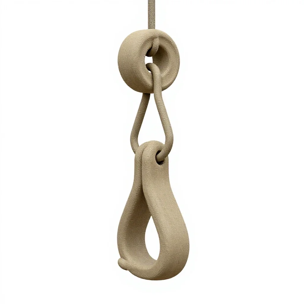 Chain hoist isolated on a white background