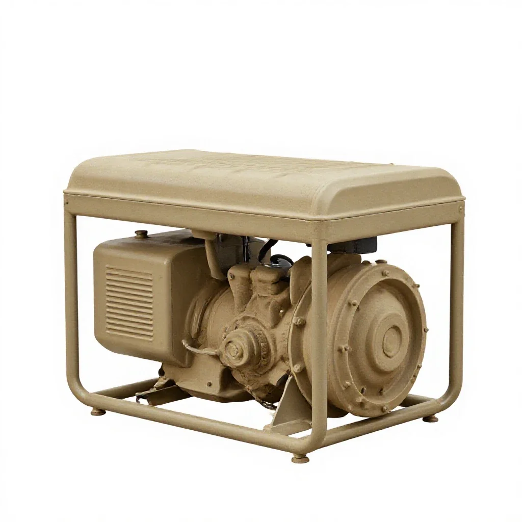 Diesel generator isolated on a white background