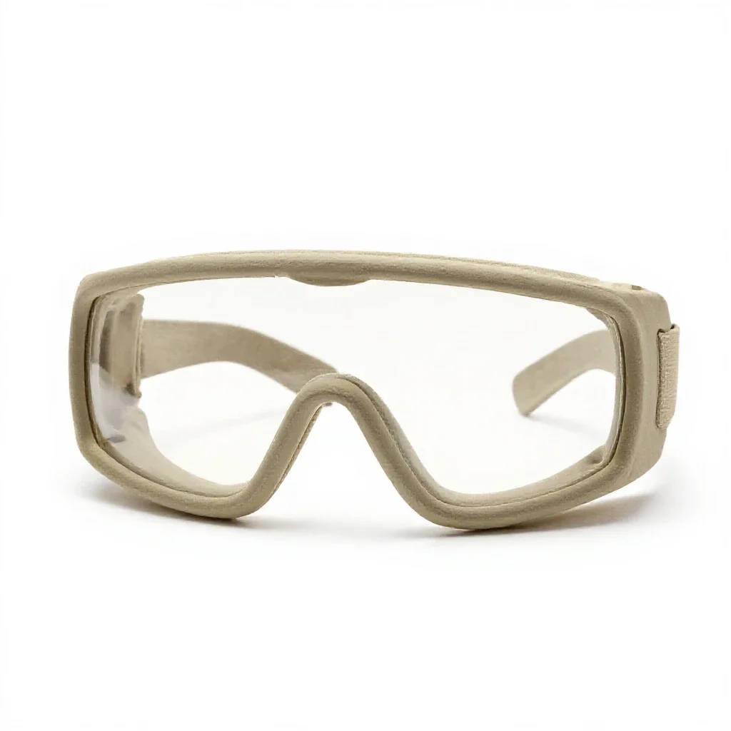 Pair of safety goggles isolated on a white background