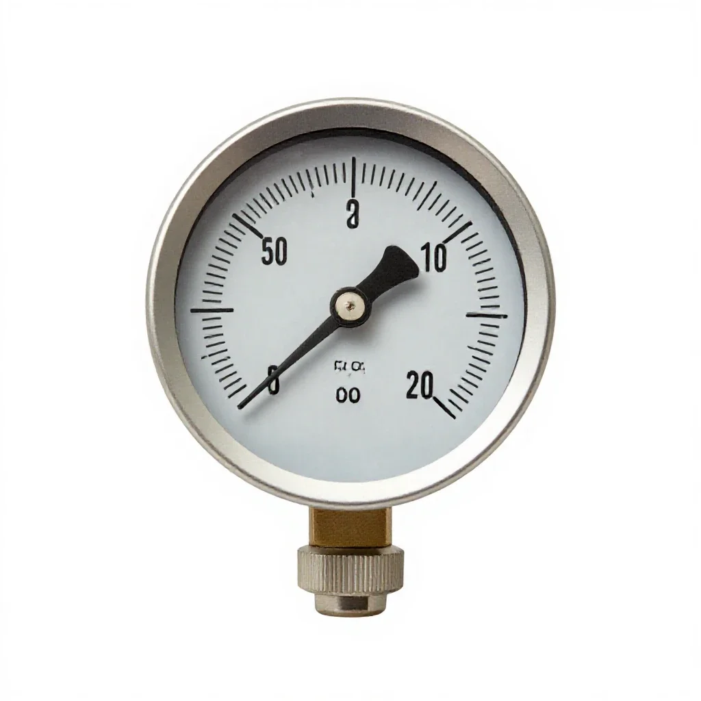 Pressure gauge isolated on a white background
