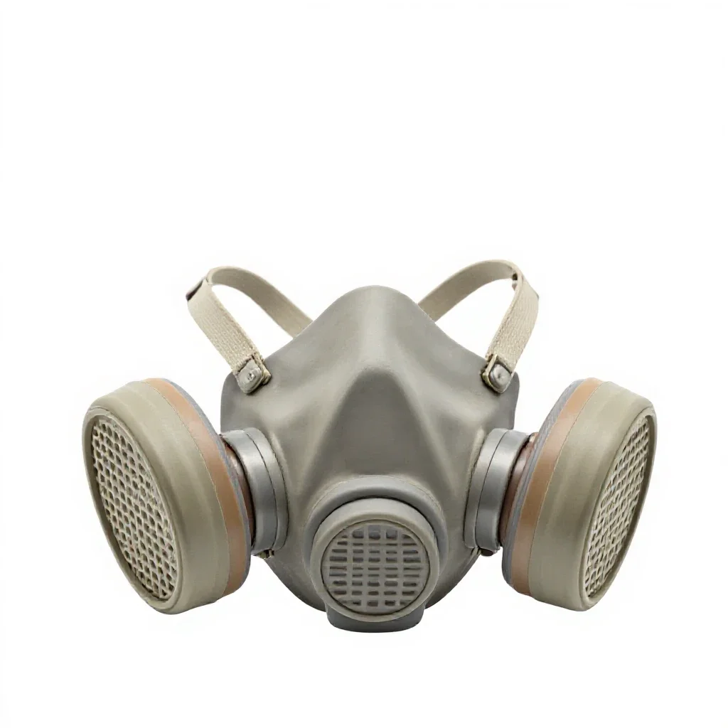 Respirator mask isolated on a white background