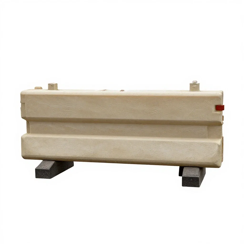 Road barrier isolated on a white background