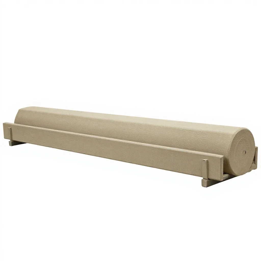 Roller conveyor section isolated on a white background