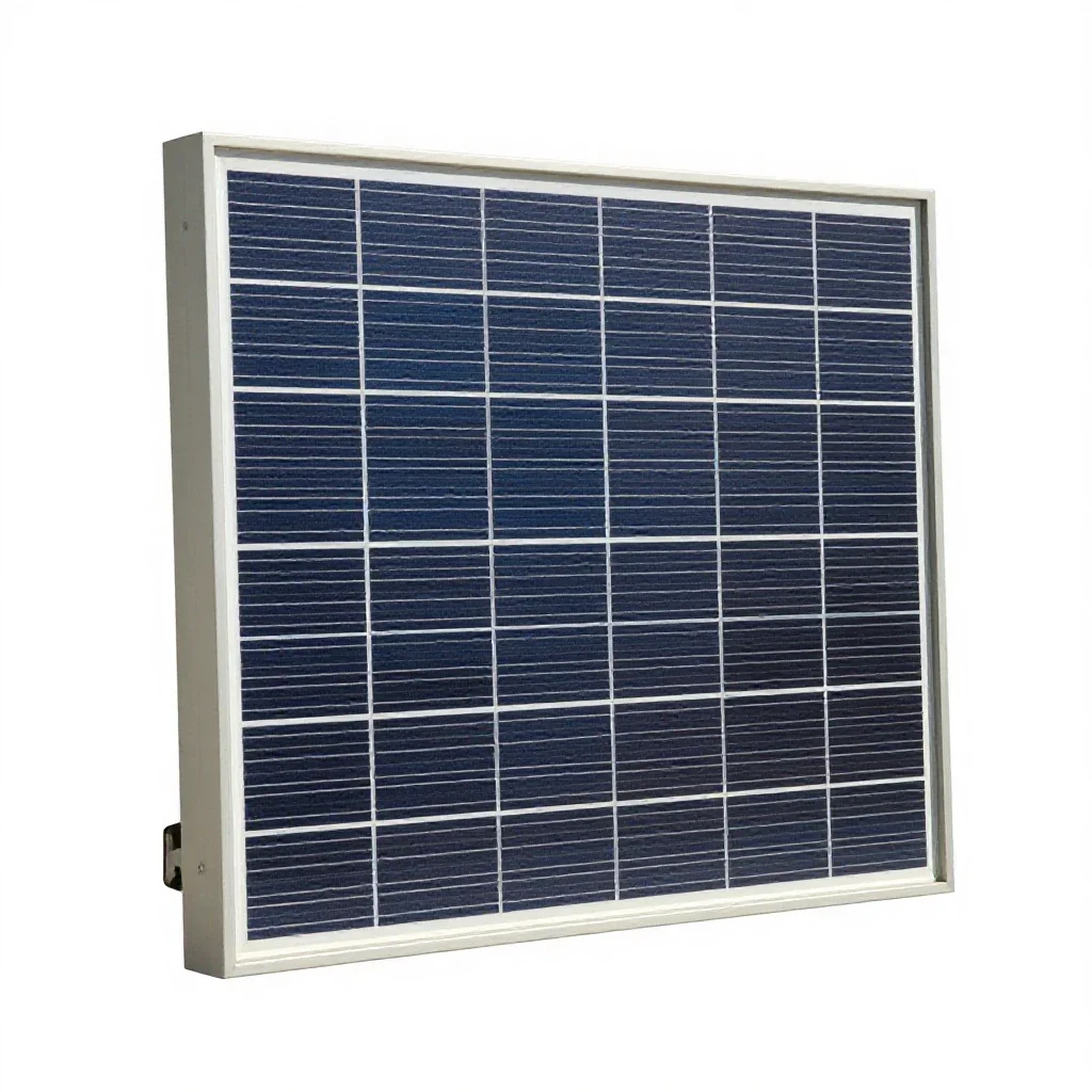 Solar panel array module isolated on a white background