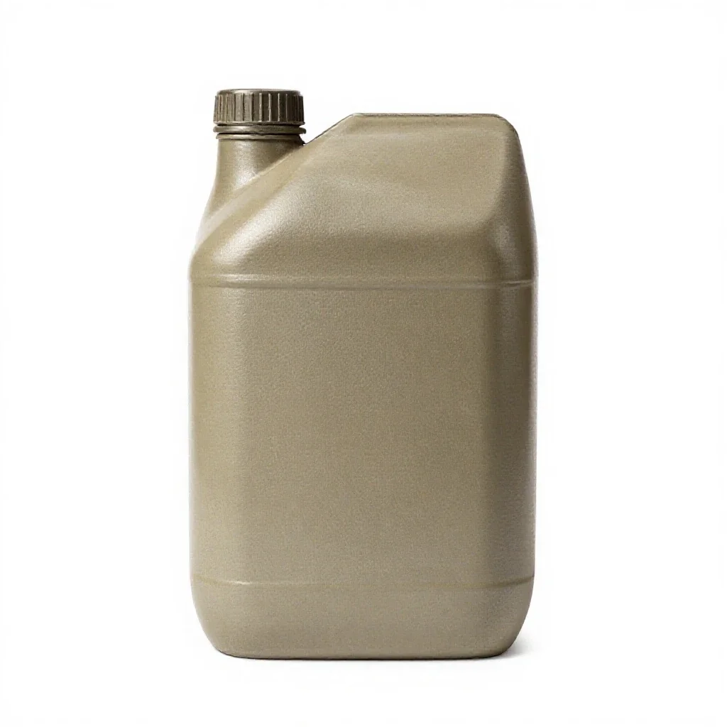 Steel jerry can isolated on a white background