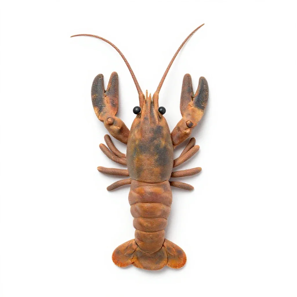 Brine shrimp isolated on a white background