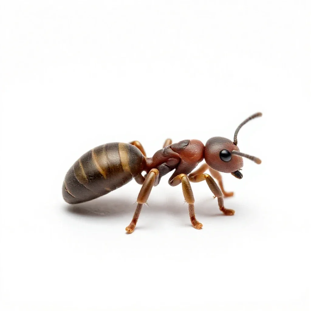 Bullet ant isolated on a white background