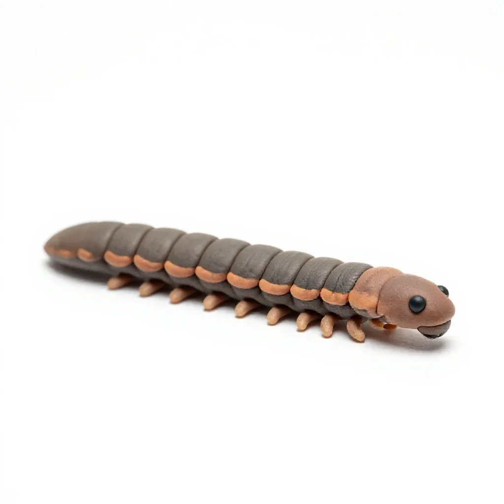 Centipede isolated on a white background