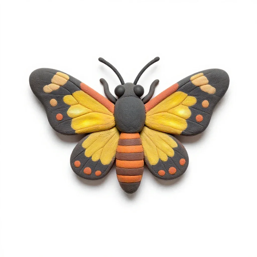 Firefly glowing isolated on a white background