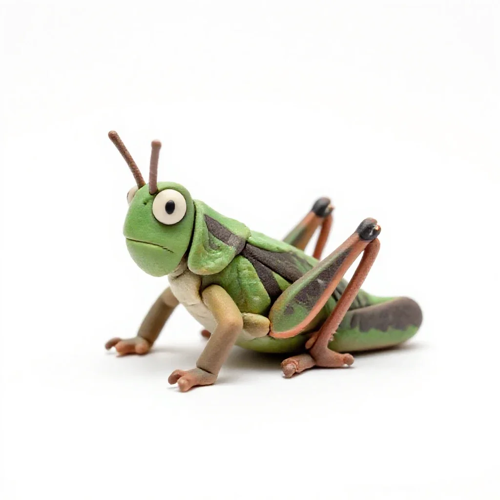 Grasshopper isolated on a white background