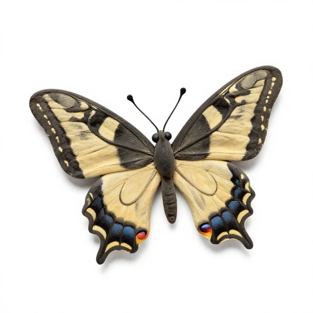 Swallowtail butterfly isolated on a white background