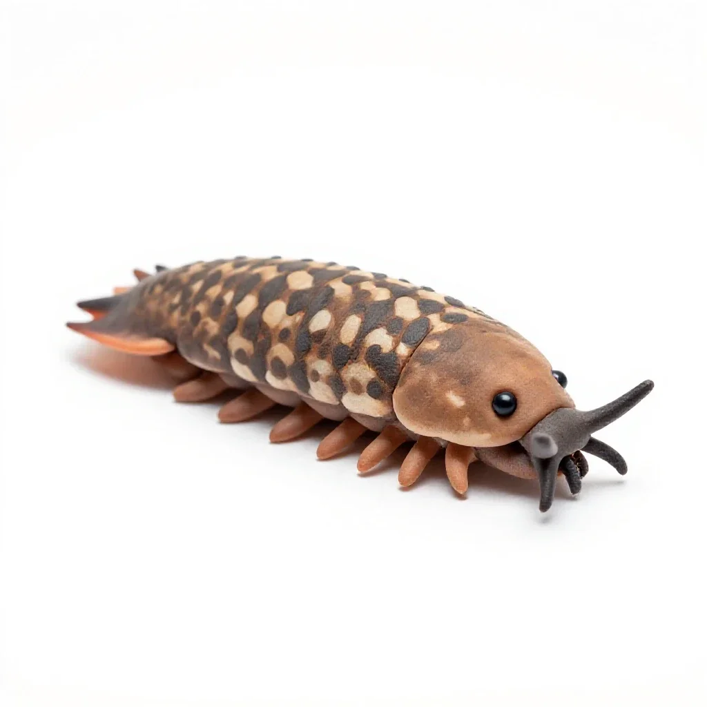 Woodlouse isolated on a white background