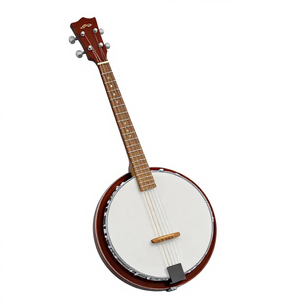 Banjo isolated on a white background