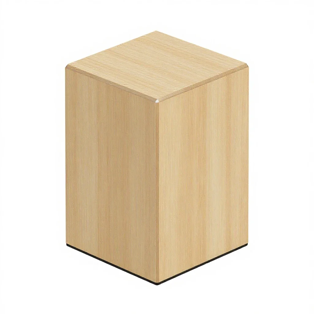 Cajon box drum isolated on a white background