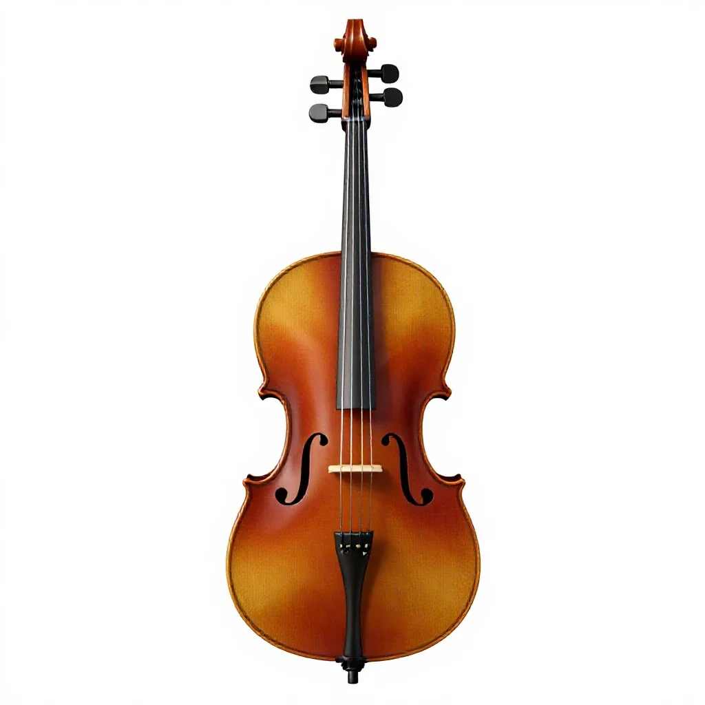 Cello isolated on a white background