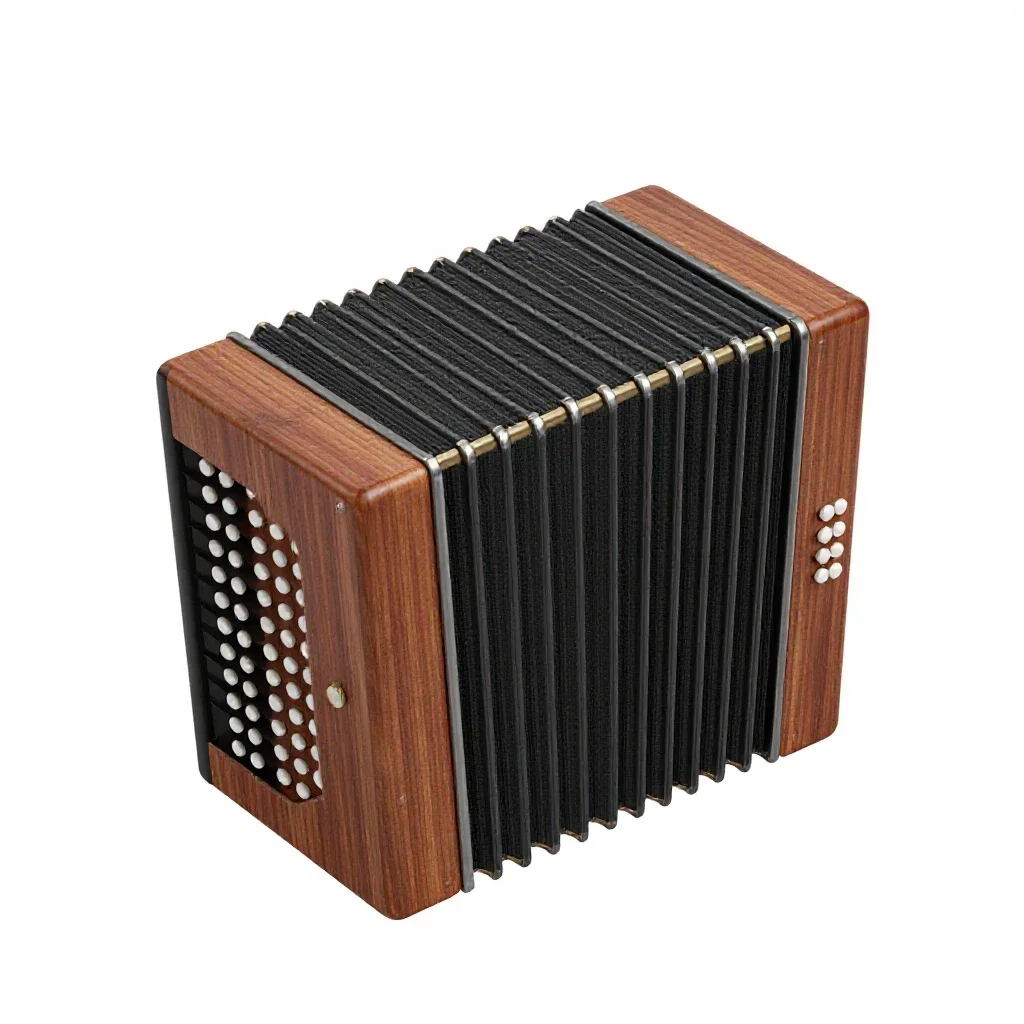 Concertina isolated on a white background