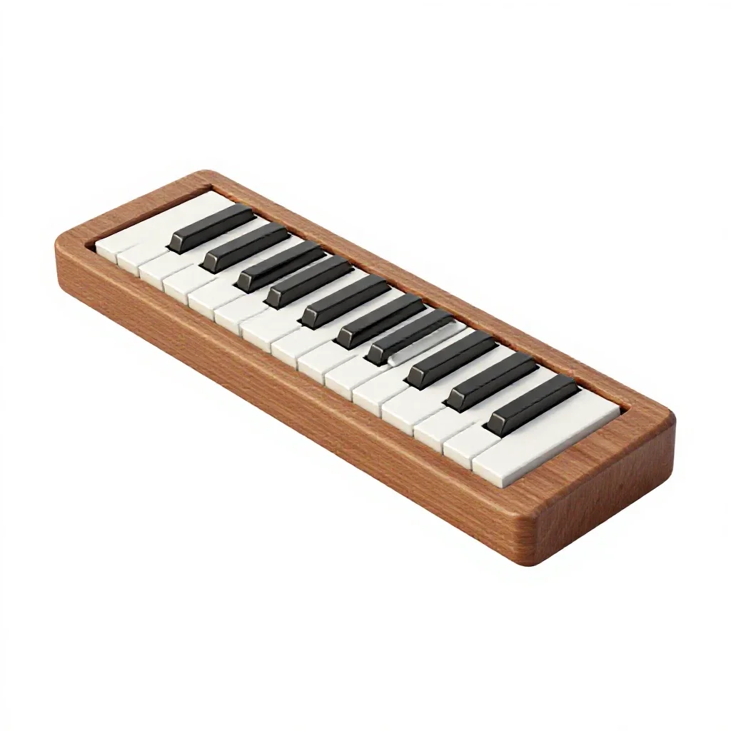 Melodica isolated on a white background