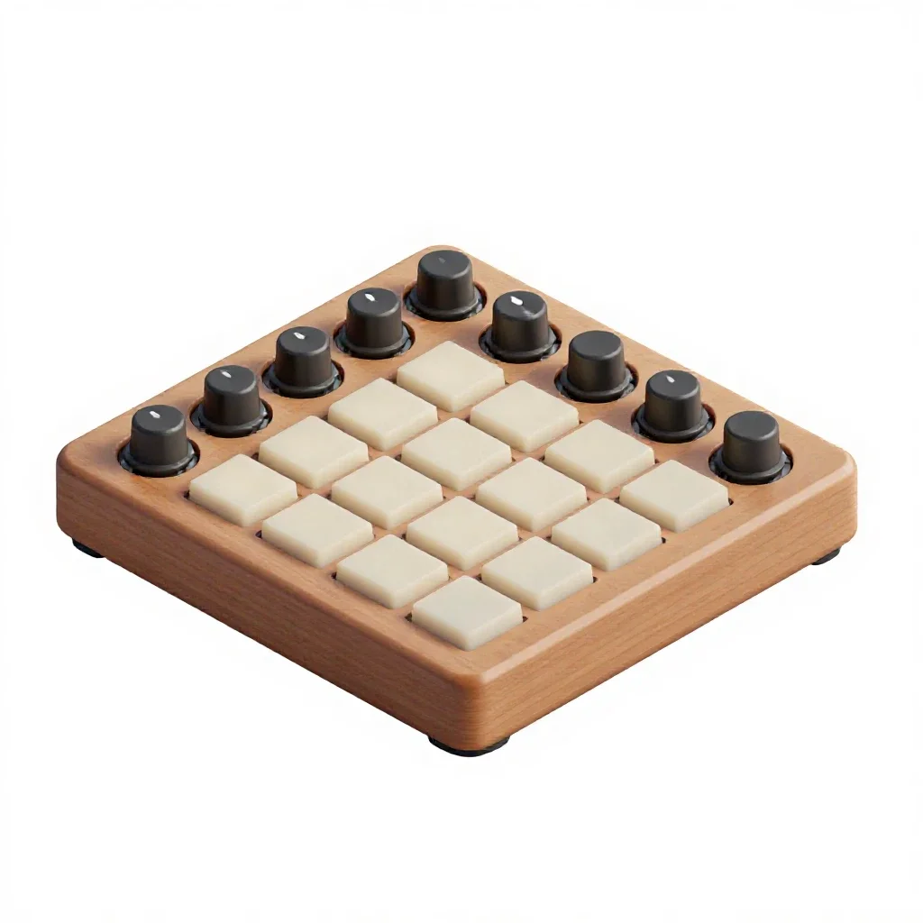 Sampler pad controller isolated on a white background