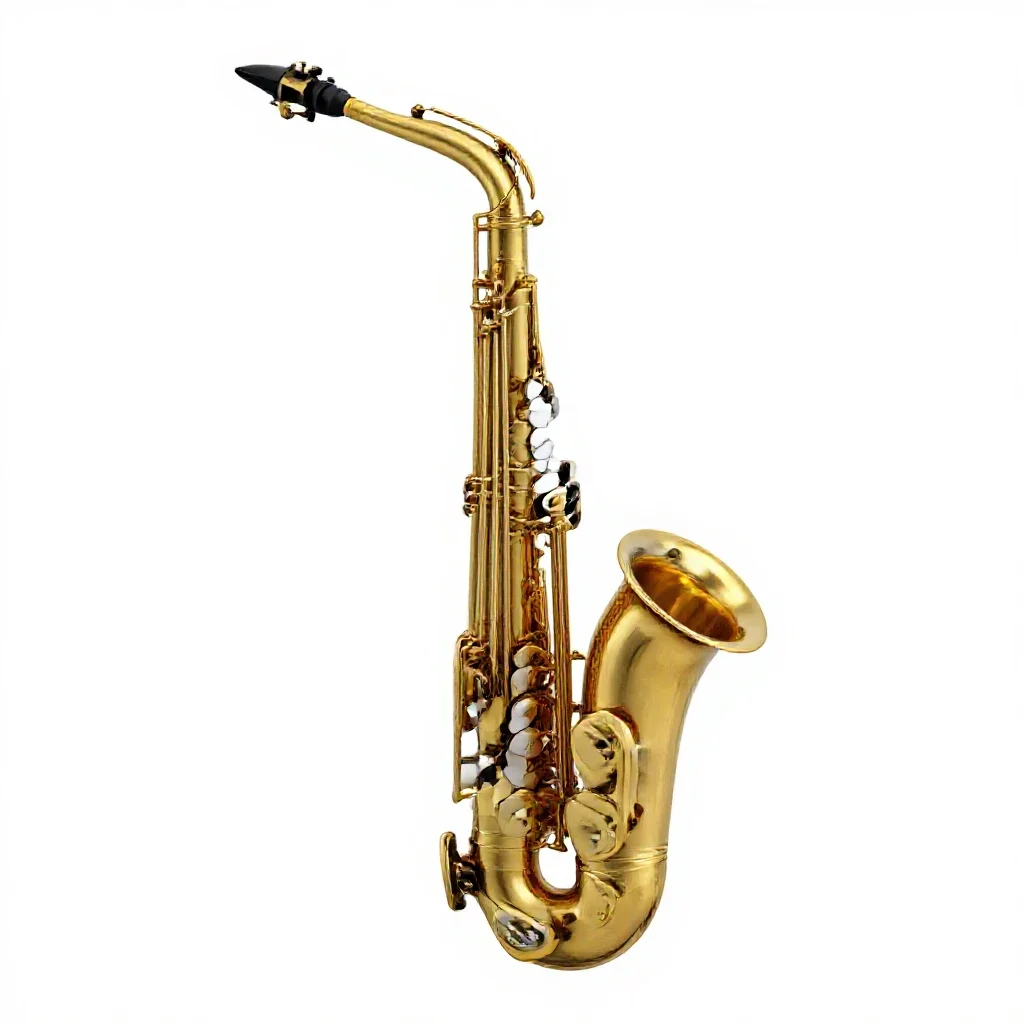 Saxophone isolated on a white background