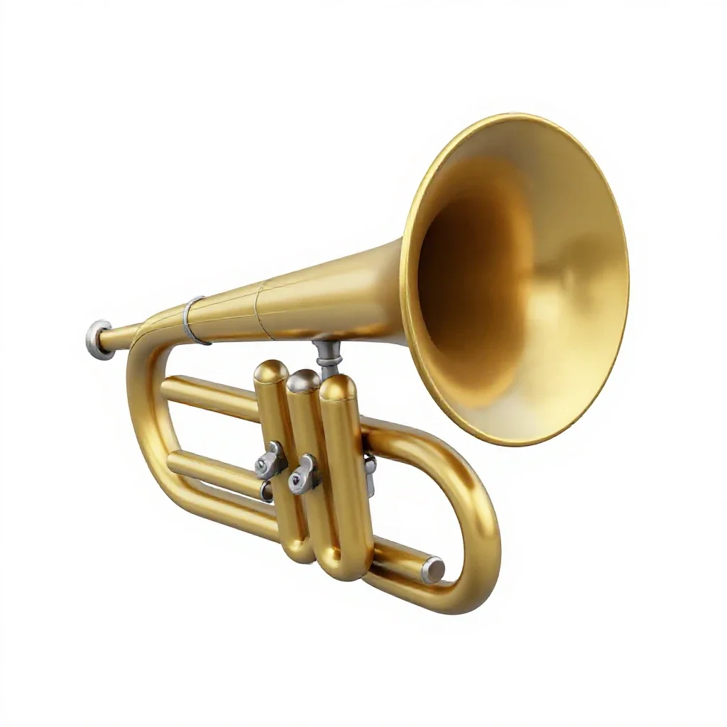 Tuba isolated on a white background